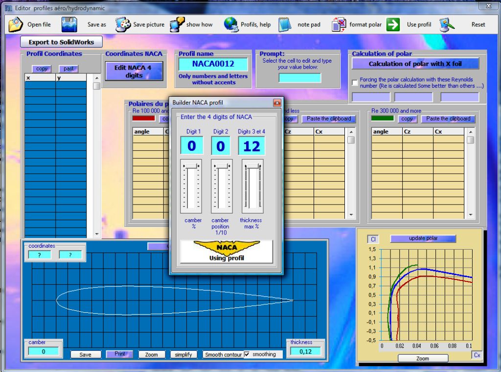 airfoil database software